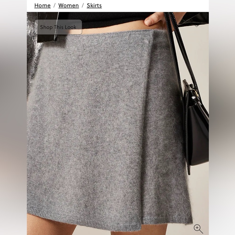 J crew brushed faux wrapped mini skirt